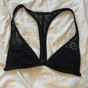 Black halter bikini top ripcurl